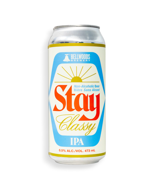 Can of non Alcohlic stay classy