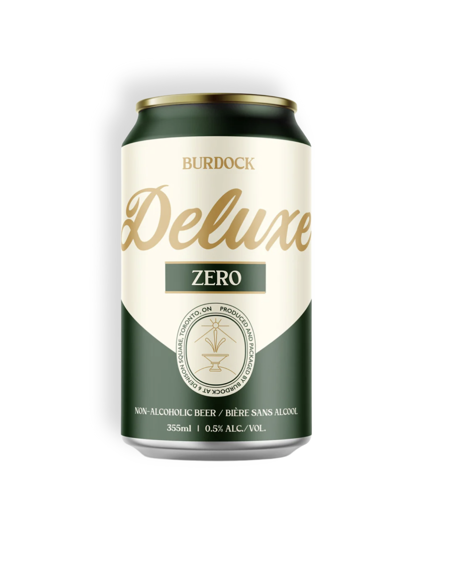 Can of Deluxe Zero green and white 
