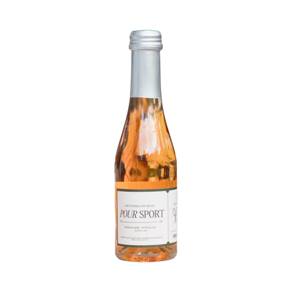 Bottle of Pour Sport wine on a white background