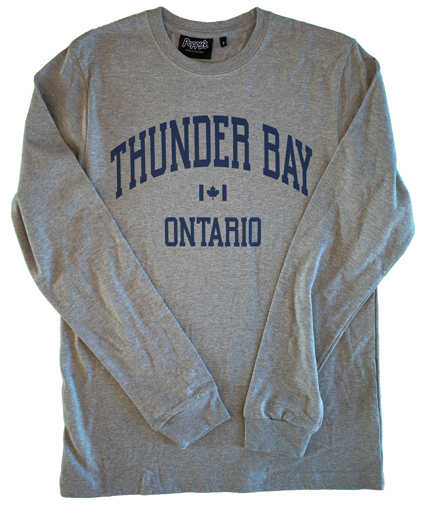 Thunder Bay Grey Shirt with Blue Ink