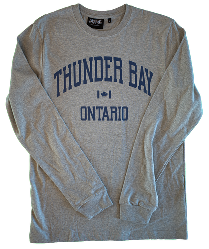 Thunder Bay Grey Shirt with Blue Ink