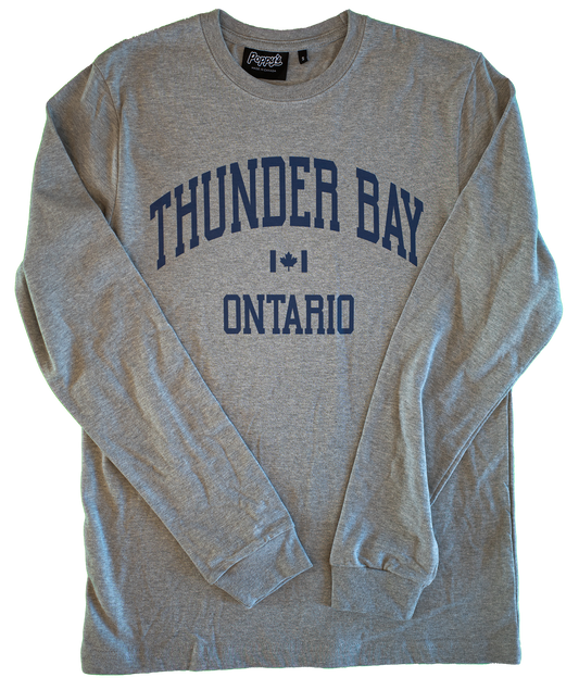Thunder Bay Grey Shirt with Blue Ink
