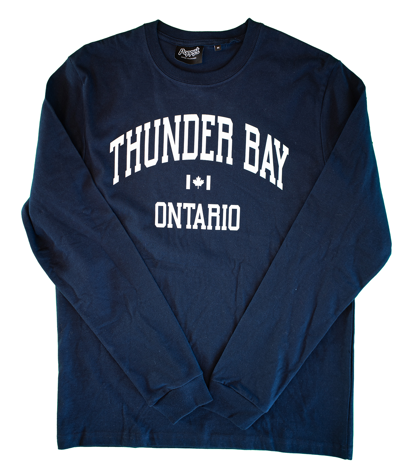Thunder Bay Long Sleeve Blue with White Ink