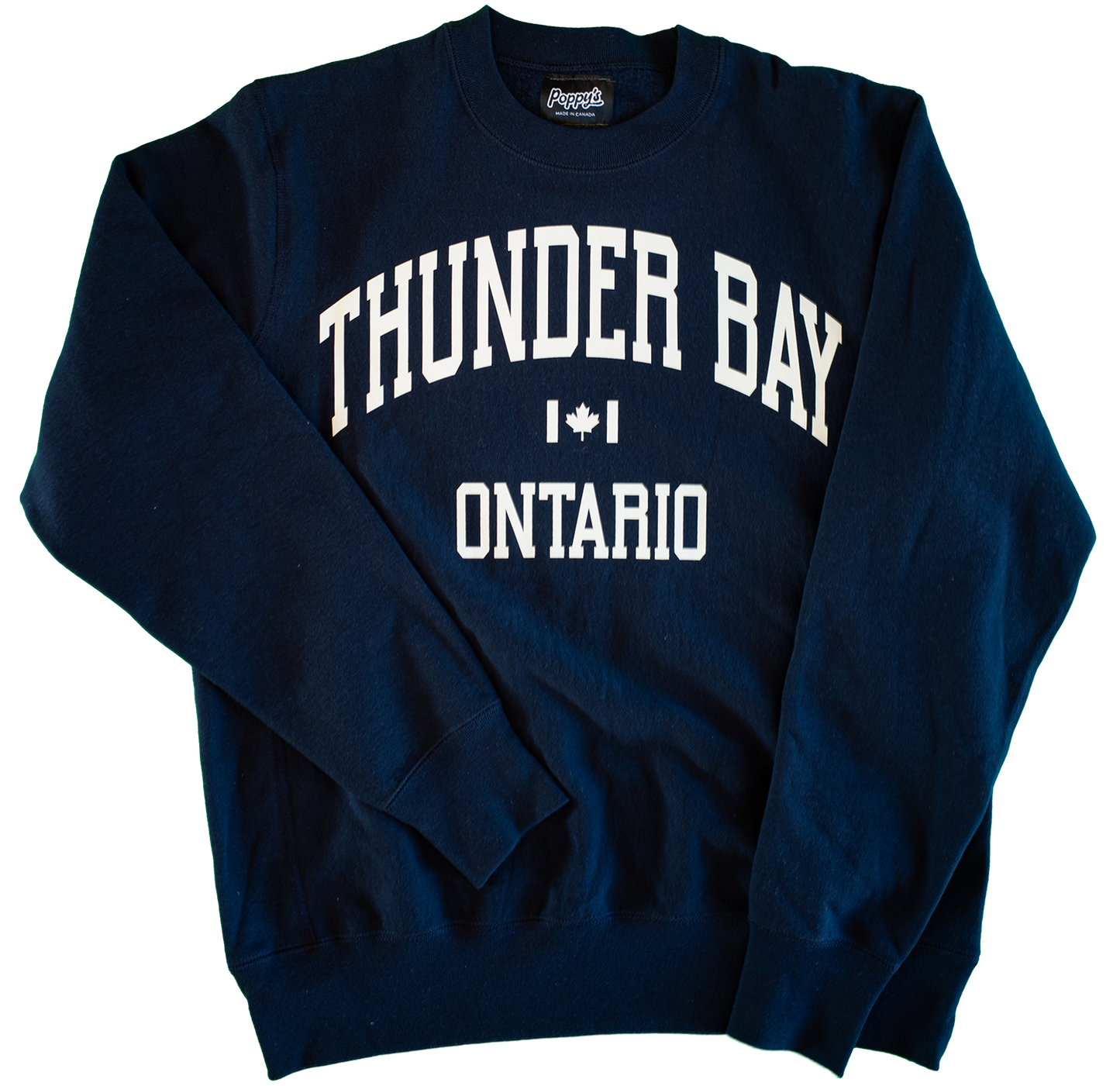 Thunder Bay Sweat Shirt Blue White Print