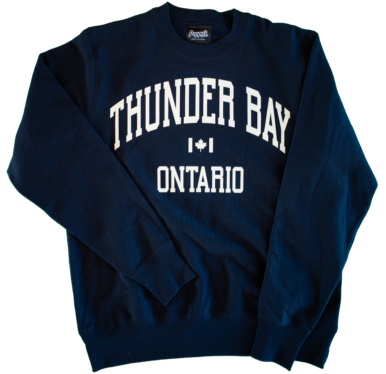 Thunder Bay Sweat Shirt Blue White Print